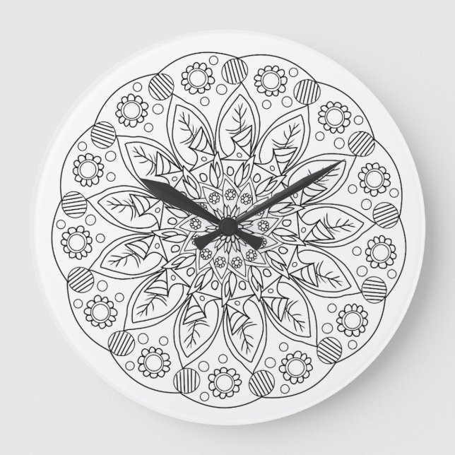 Horloge vintage florale (Recto)