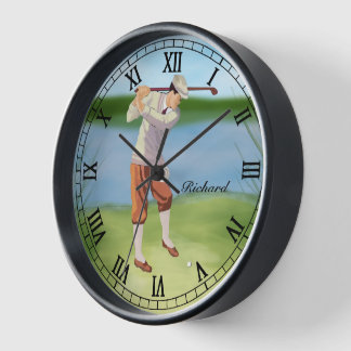 Horloge Vintage Golfer de Riverbank
