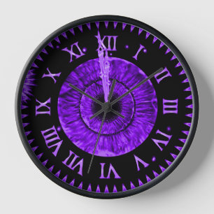 Horloge Violet de Minuit
