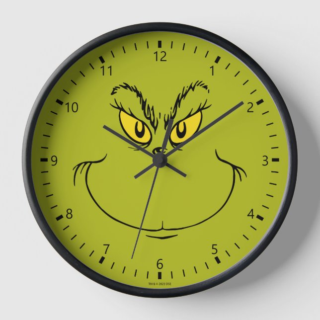 Horloge Visage de Grinch qui a volé Noël (Recto)
