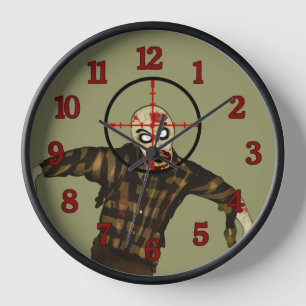 Horloge visée de zombi