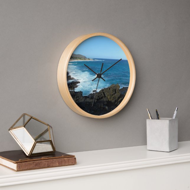 Horloge Voir la mer magnifique avec moi (Bureau)