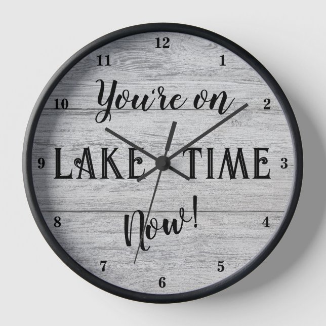 Horloge Vous êtes sur le lac Time maintenant ! (Recto)