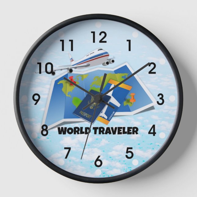 Horloge Voyageur du monde (Recto)