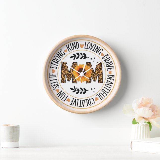 Horloge Wall clock as a gift for mum on her day (Maison)