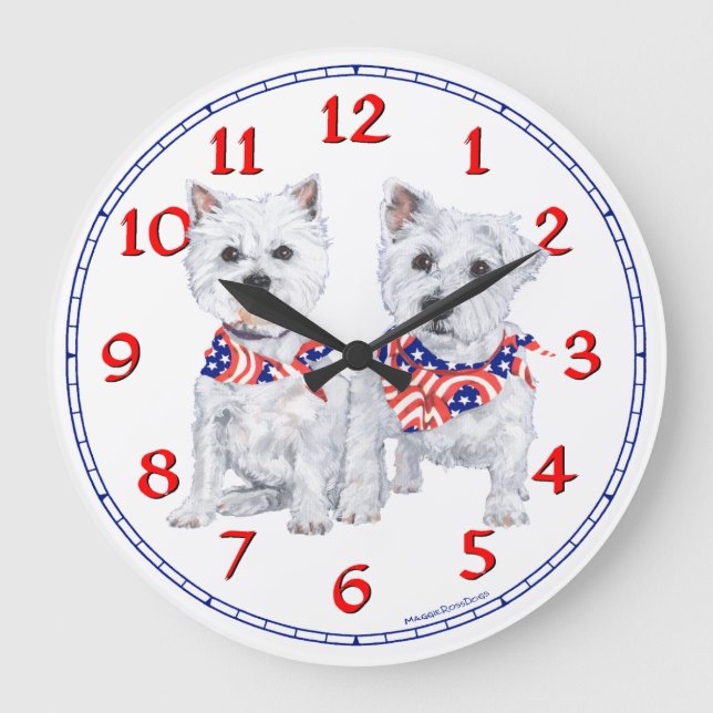 Horloge West Highland White Terrier (Recto)
