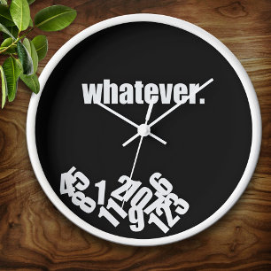 Horloge Whatever Messy Numbers Wall Clock