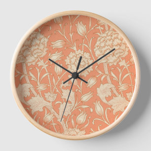 Horloge William Morris - Les Tulipes sauvages - Pêche