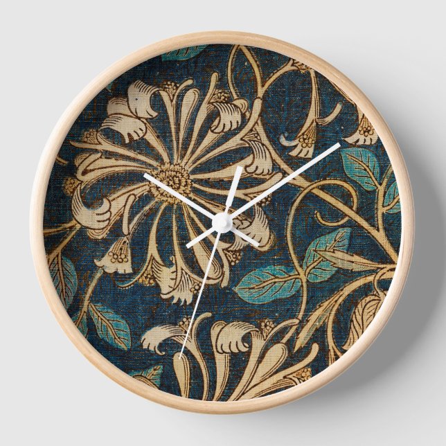 Horloge William Morris Vintage Honeysuckle Motif (Recto)