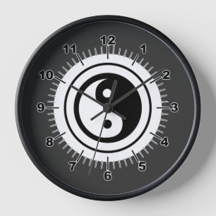 Horloge Yin Yang