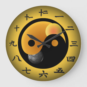 horloge Yin Yang