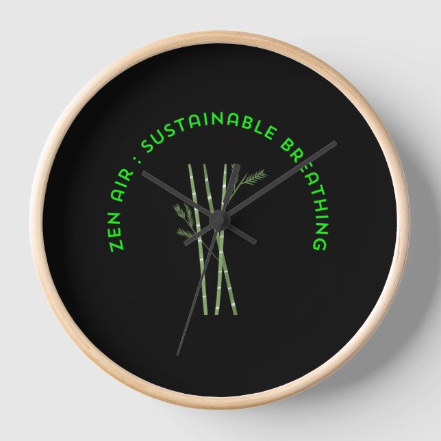Horloge Zen Air : Respiration Durable (Recto)