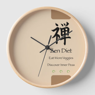 Horloge Zen Diet Mangez Plus De Légumes Que BG