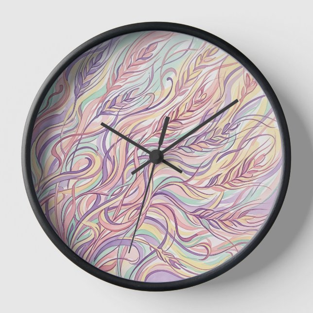 Horloges Artistiques Abstraites Champ de Blé Paste (Recto)