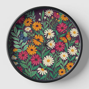 Horloges Artistiques en Couleurs Abstraites avec M