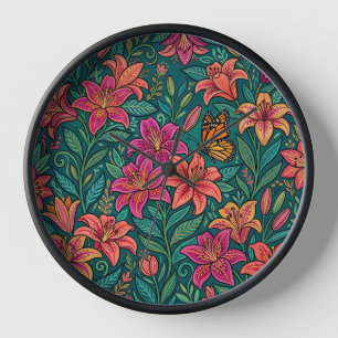 Horloges Artistiques Fleurs de Lys Monarque Abstra