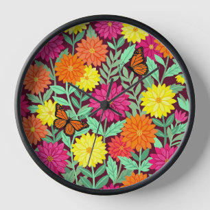 Horloges Artistiques Jardins de Dahlia Monarch