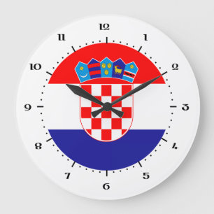 Horloges croates de drapeau