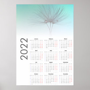 Horloges Dandelion Calendrier 2022 Poster