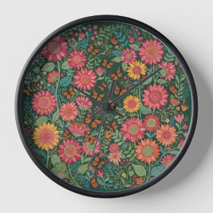 Horloges d'art abstrait et fantaisiste à motif de