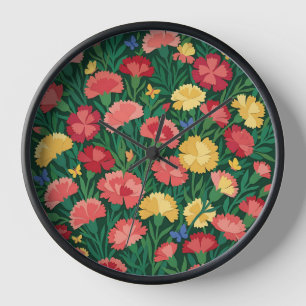 Horloges d'art abstrait Matisse Œillets Jardin