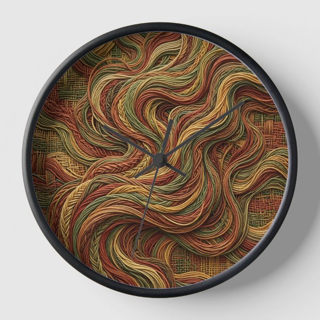 Horloges d'art Abstrait Tourbillon de Fumée Tons T (Recto)