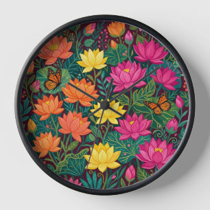 Horloges d'art bohème colorées abstraites avec lot