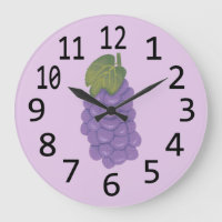 Horloges d'art fruitier aux raisins violets