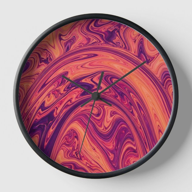 Horloges d'art Pont Orange Coucher de Soleil Arc-e (Recto)