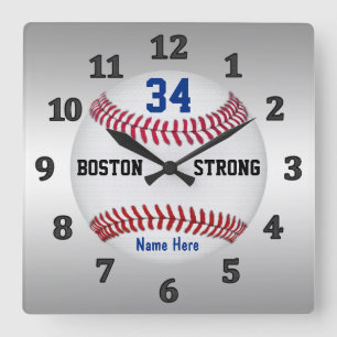 Horloges de baseball personnalisées, Jersey NUMBER