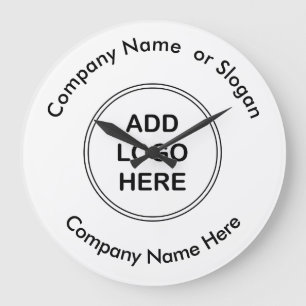 Horloges de bureau du logo de l'entreprise