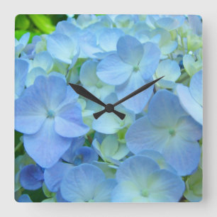 Horloges de créateur Fleurs de Hortensia Bleu Beau