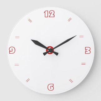 Horloges de cuisine simples blanches avec chiffres