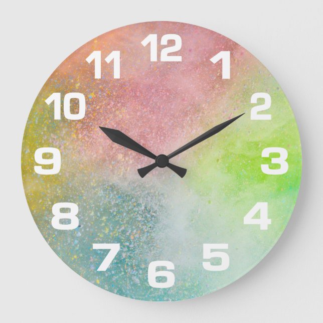 Horloges d'explosion de couleur (Recto)
