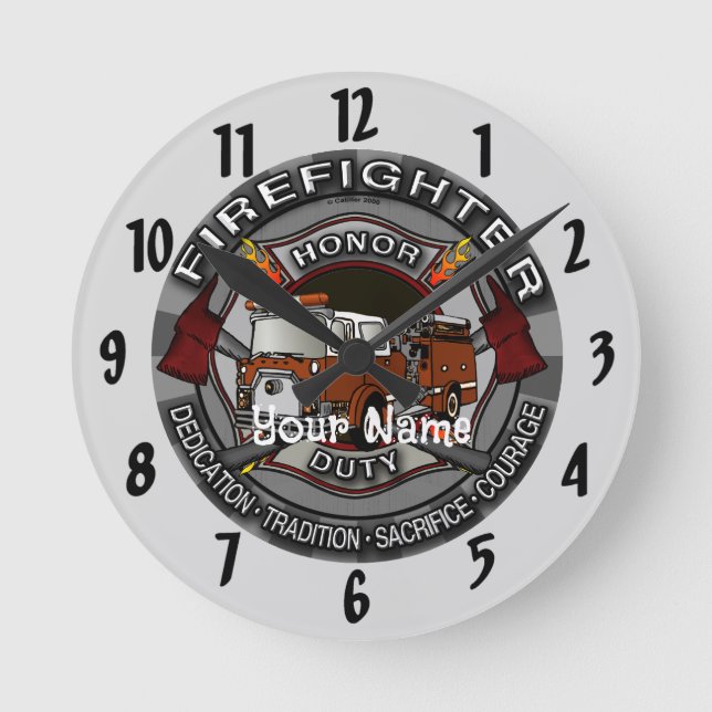 Horloges d'honneur de pompier (Recto)