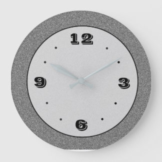 Horloges effet pierre grise avec noir > Horloges s