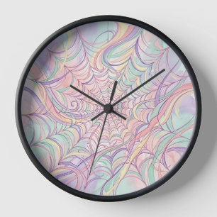 Horloges en forme de toile d'araignée abstraite en