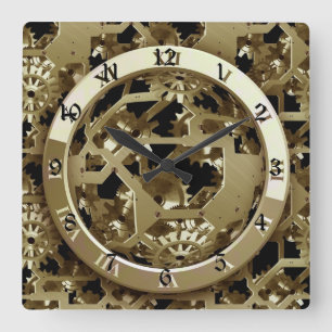 Horloges et engrenages en or Cadeaux mécaniques St