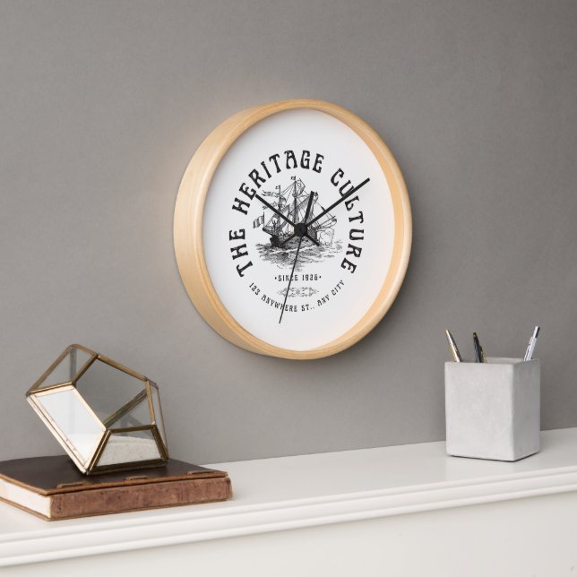 Horloges "La culture du patrimoine" (Bureau)