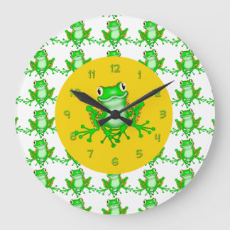 Horloges mignonnes du mur de grenouille