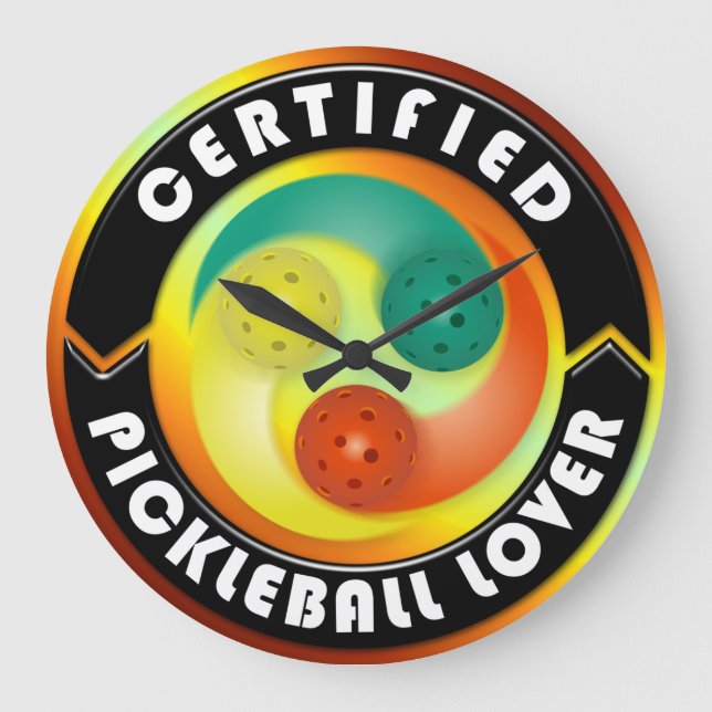 Horloges murales certifiées Lover 1 Pickleball (Recto)