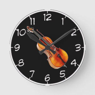 Horloges murales de conception de "violoncelle"