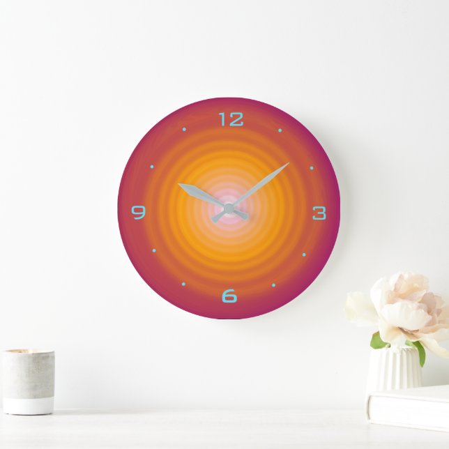 Horloges murales de cuisine à motif tourbillon ora (Maison)