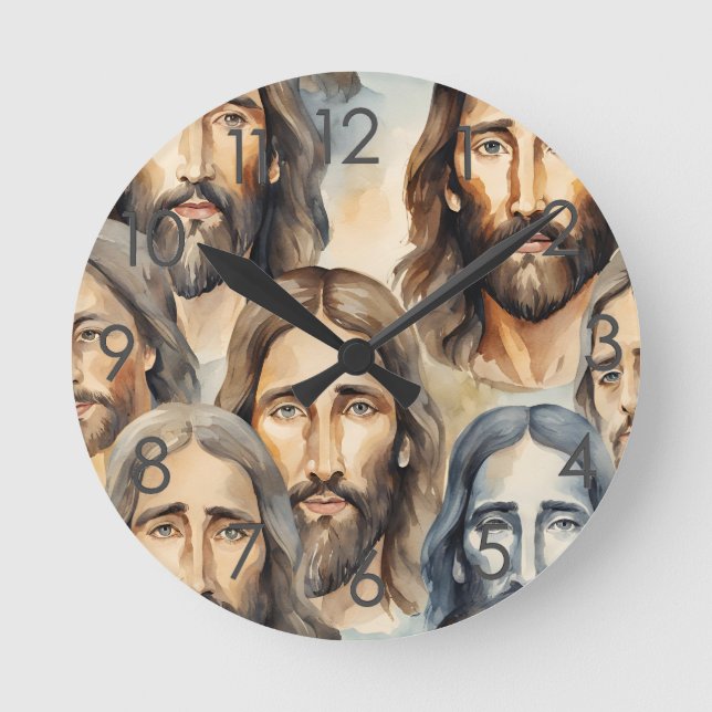 Horloges murales des Saint Visages de Jésus (Recto)