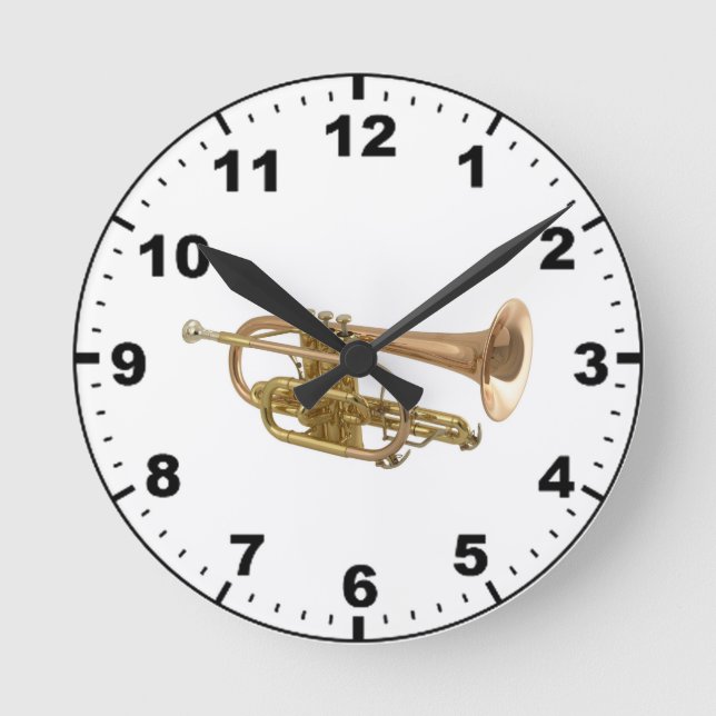 Horloges murales design "Trumpet" (Recto)