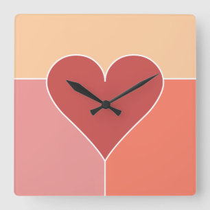 Horloges murales du Motif du coeur