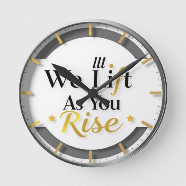 Horloges murales - Nous Levons Tandis Que Nous Mon (Recto)