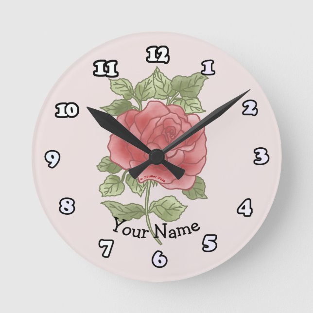 Horloges Rose Rougeâtre (Recto)