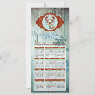 Horoscope Calendrier Card 2017 ~ Scorpio