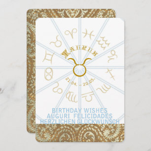 HOROSCOPE ~ Invitation d'anniversaire - Taurus